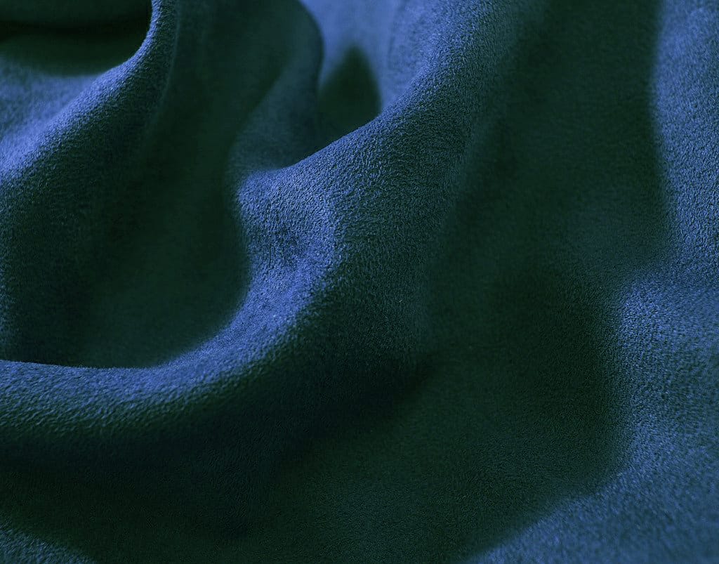 SUEDE Plain Microfibre 1 Pc Table Cloth - MARINE BLUE