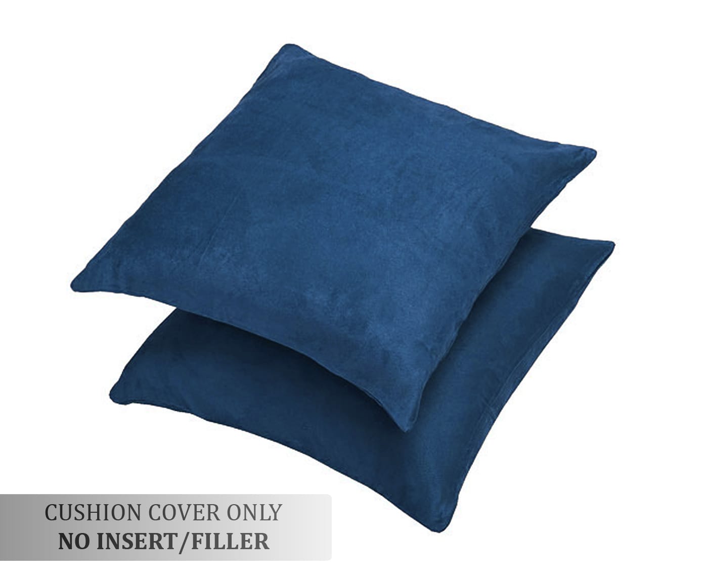 SUEDE Luxurious Microfibre Cushion Cover set - Marine Blue