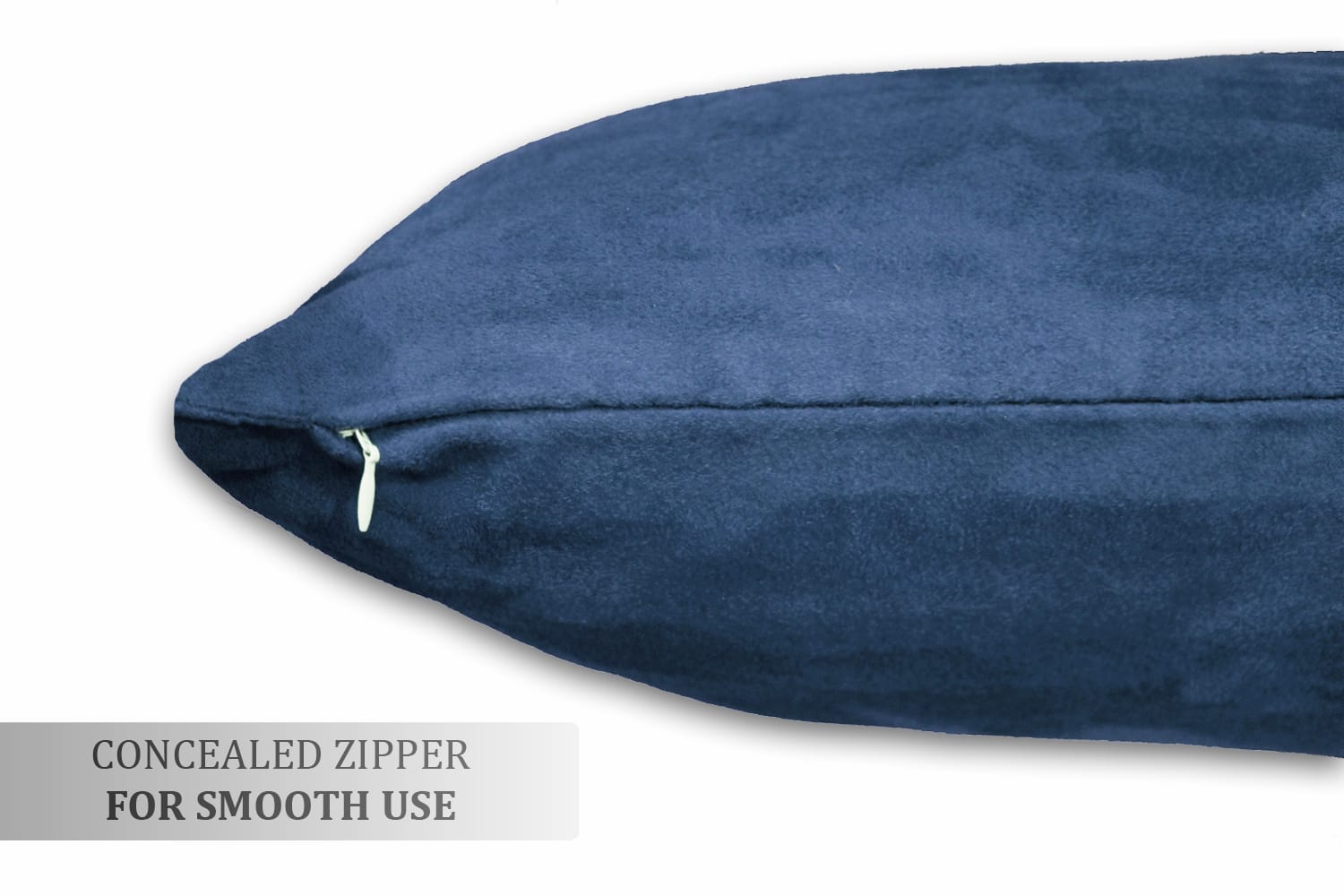 SUEDE Luxurious Microfibre Cushion Cover set - Marine Blue