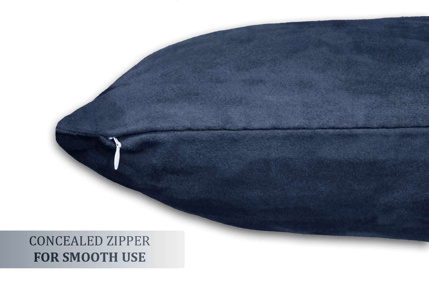 SUEDE Luxurious Microfibre Cushion Cover set - Navy Blue