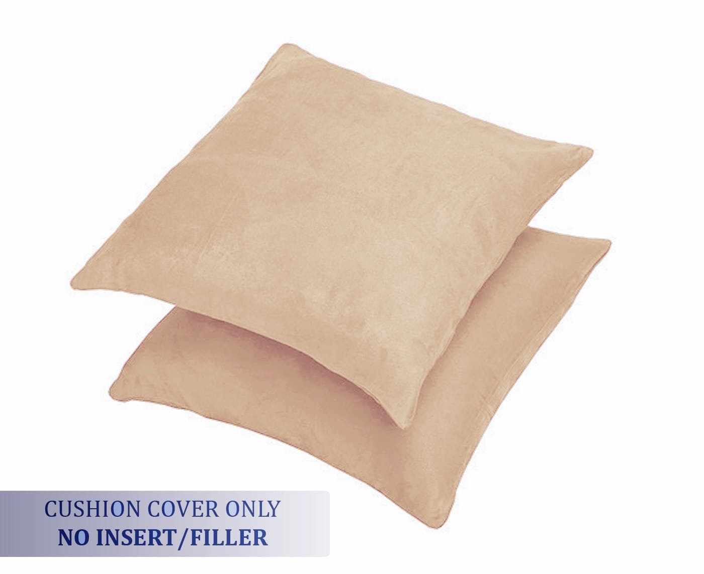 Luxurious Microfiber Suede Velvet Cushion Cover Set in Beige online in India