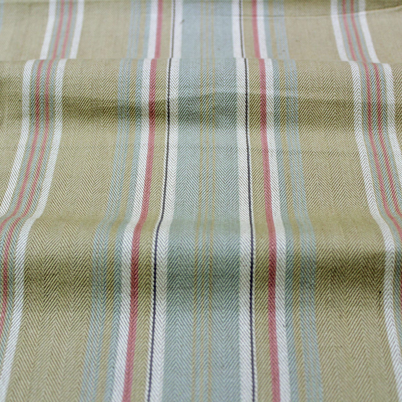 Alpha Brown Woven Cotton Stripes Table Cover(1 Pc) online in India