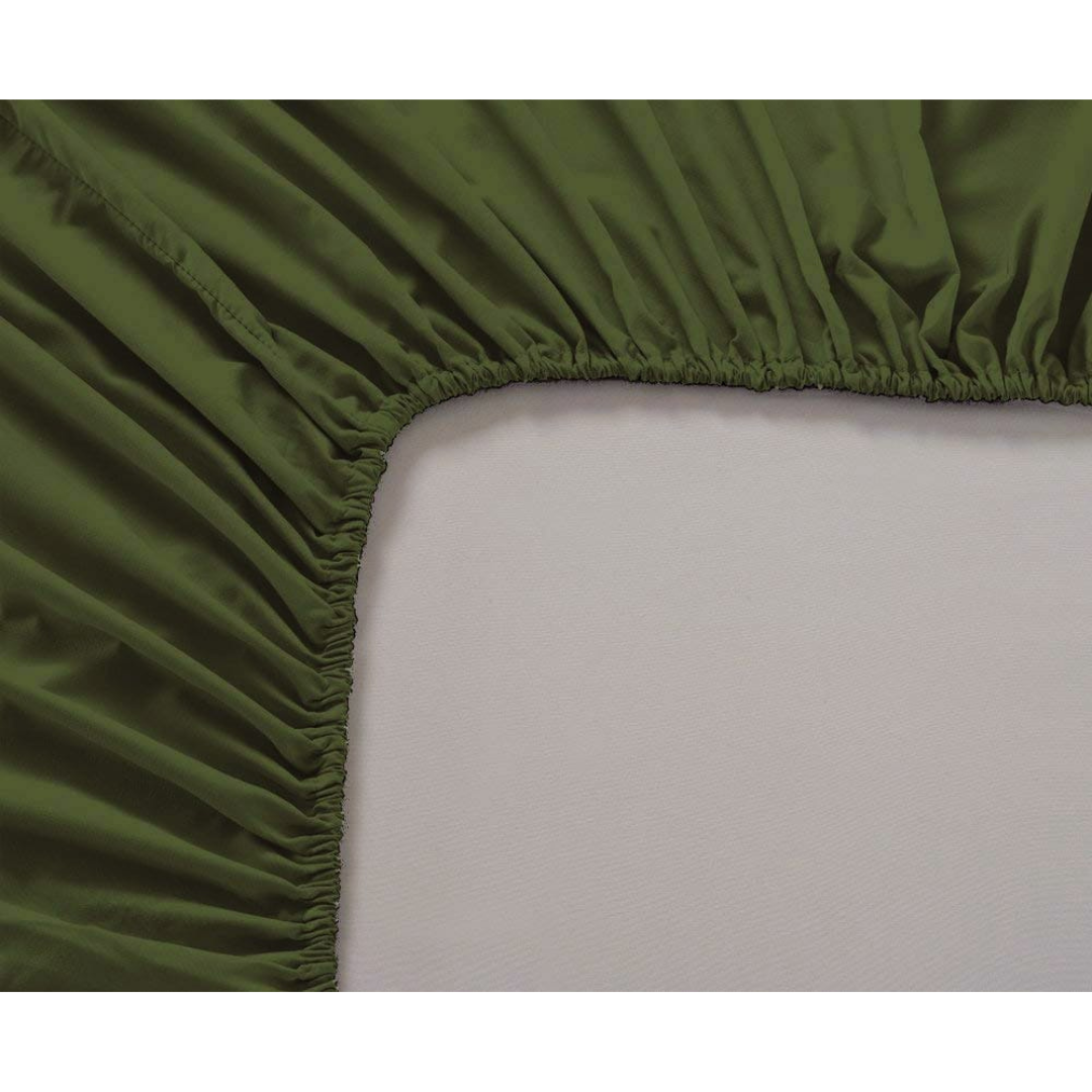 Plain Cotton Satin 400 TC Bedsheet 