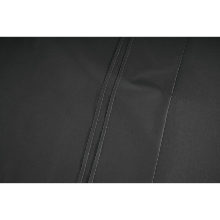 Soft Cotton Plain 210 TC Satin Fitted Bedsheet In Dark Grey at Best Prices
