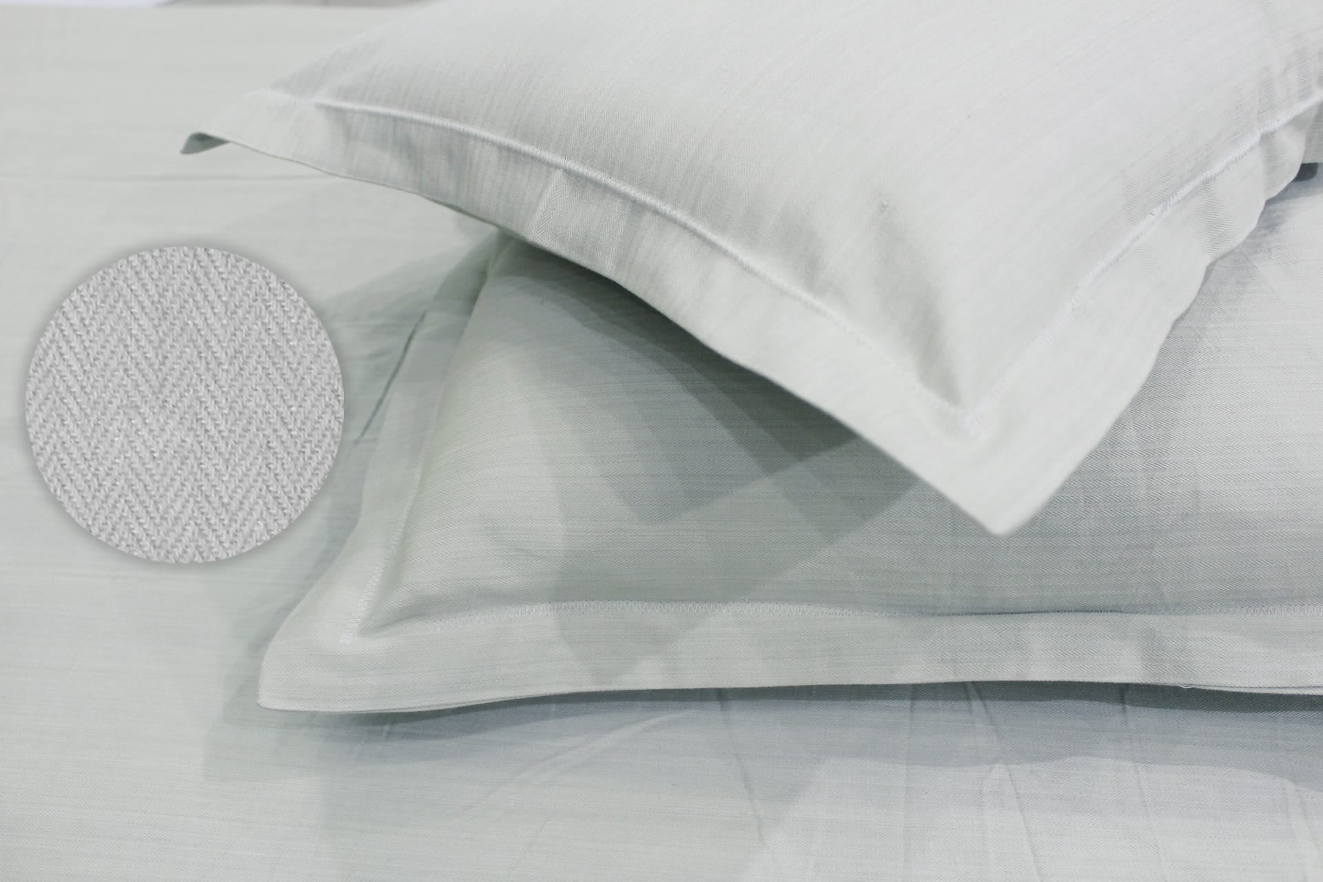 Soft Mercerized Cotton Texture Weave Cotton Fitted Bedsheet In Silver At Best Prices