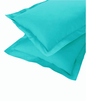 Soft 210 TC Plain Cotton Pillow Cover Set In Sky Blue Online In India(2 Pcs)