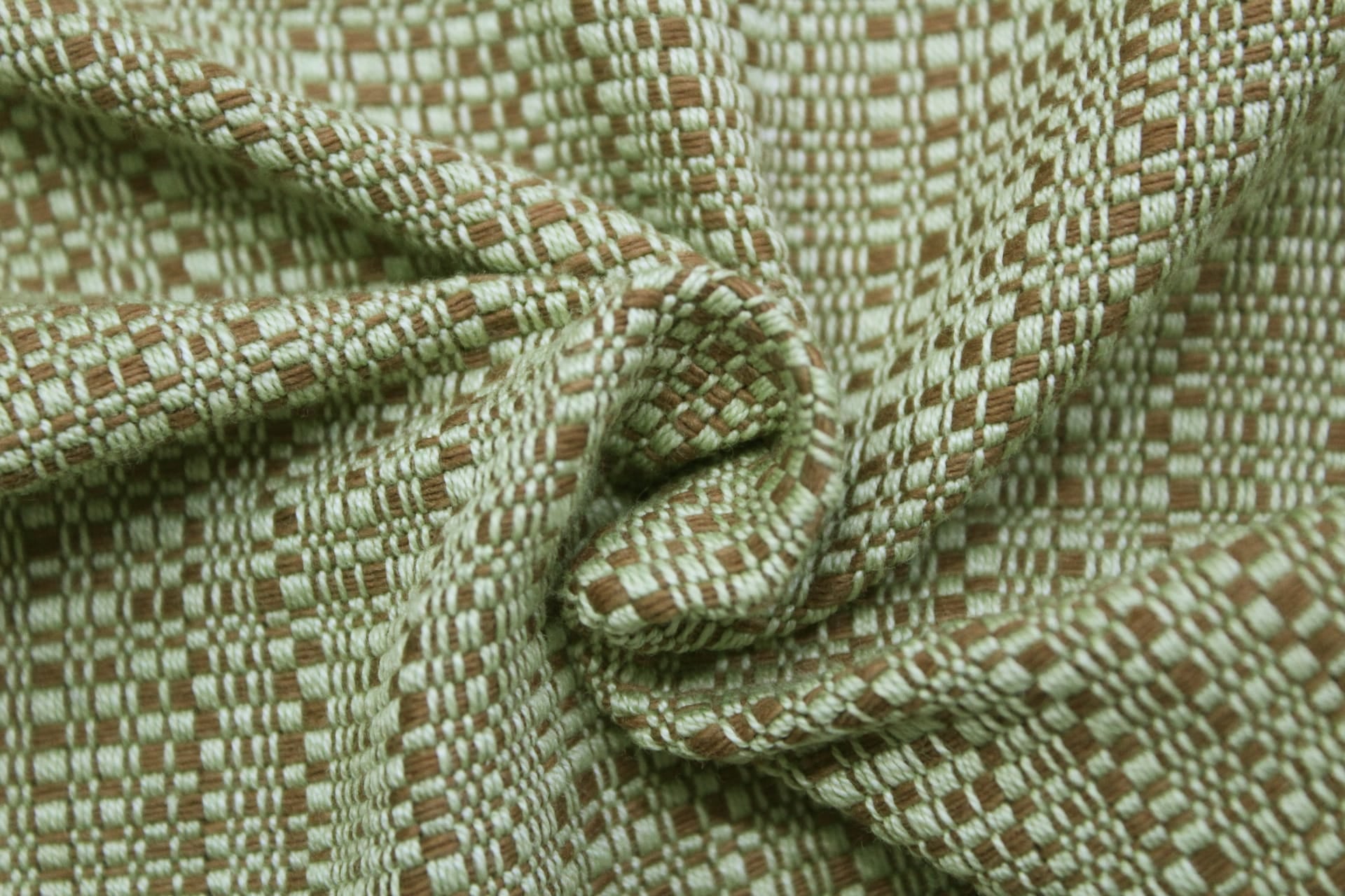Green Handloom Corded Weave 330 GSM Plain Cotton Fabric (122 cms) online in India