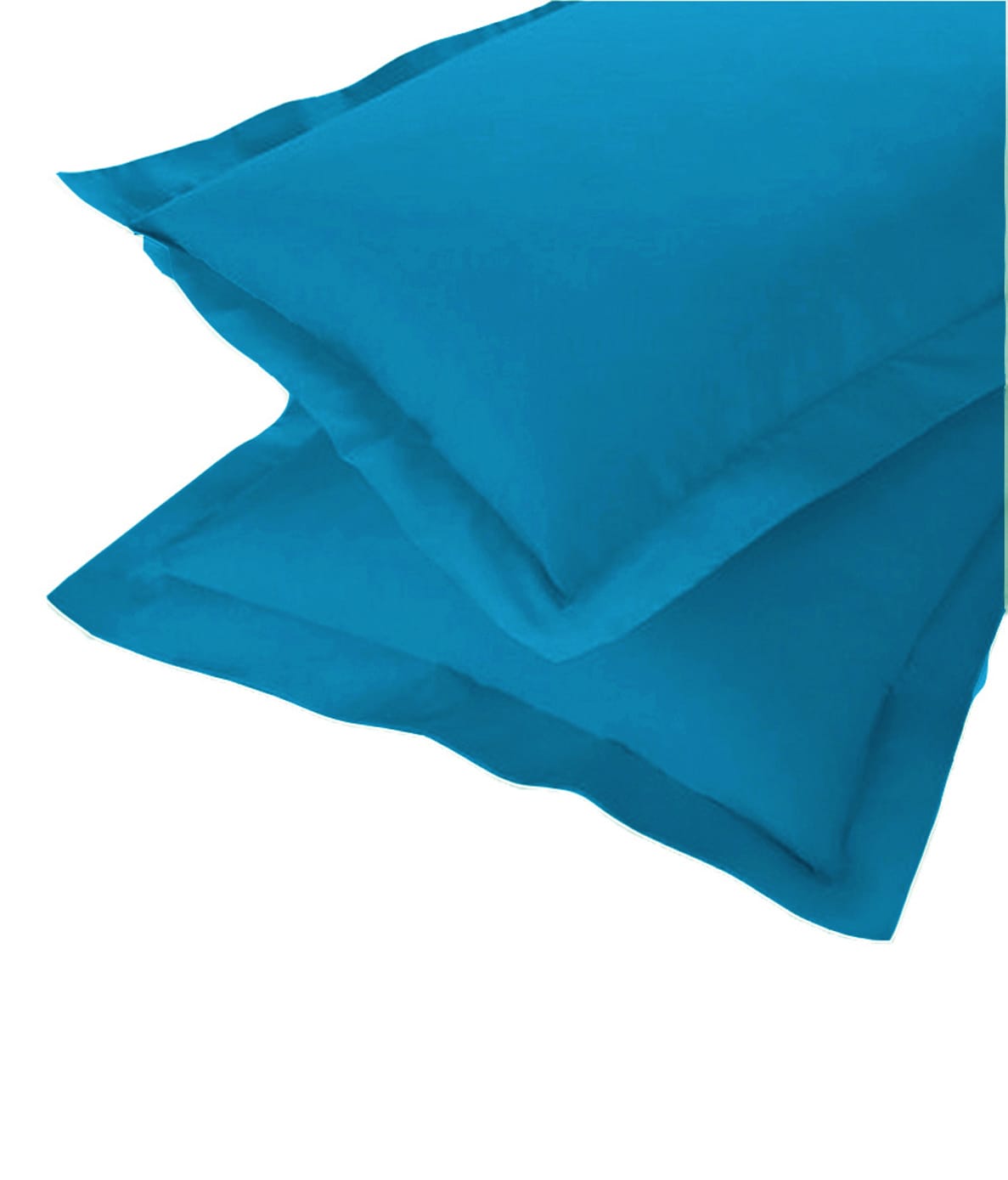 Soft 210 TC Plain Cotton Pillow Cover Set In Blue Online In India(2 Pcs)