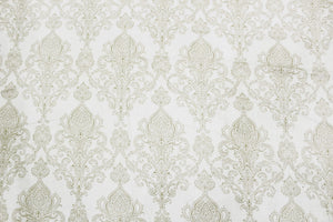 300 TC Motif Cotton Table Runner for 6 Seater Table in Beige online