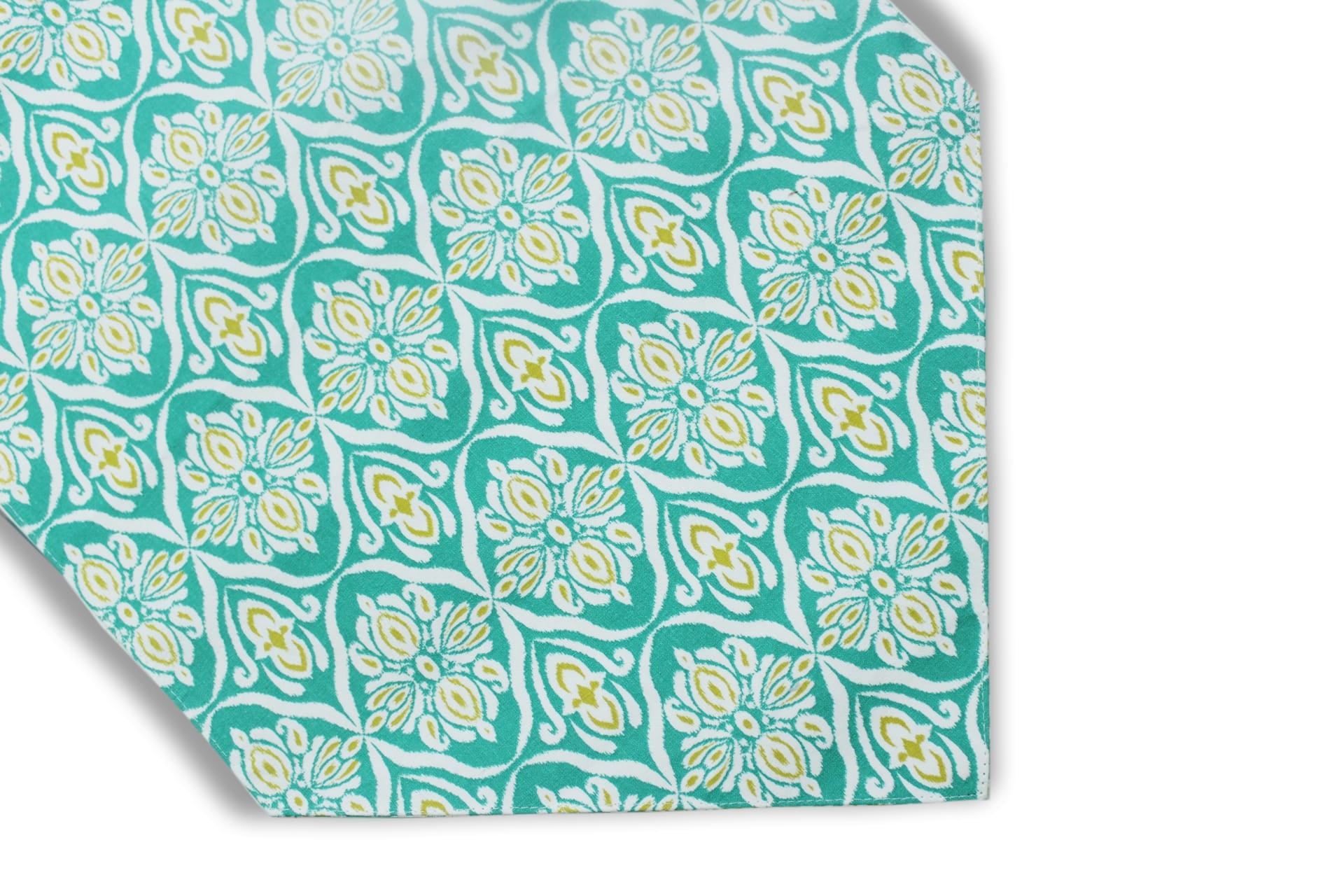144 TC Ikat Cotton Table Runner for 6 Seater Table in Aqua online