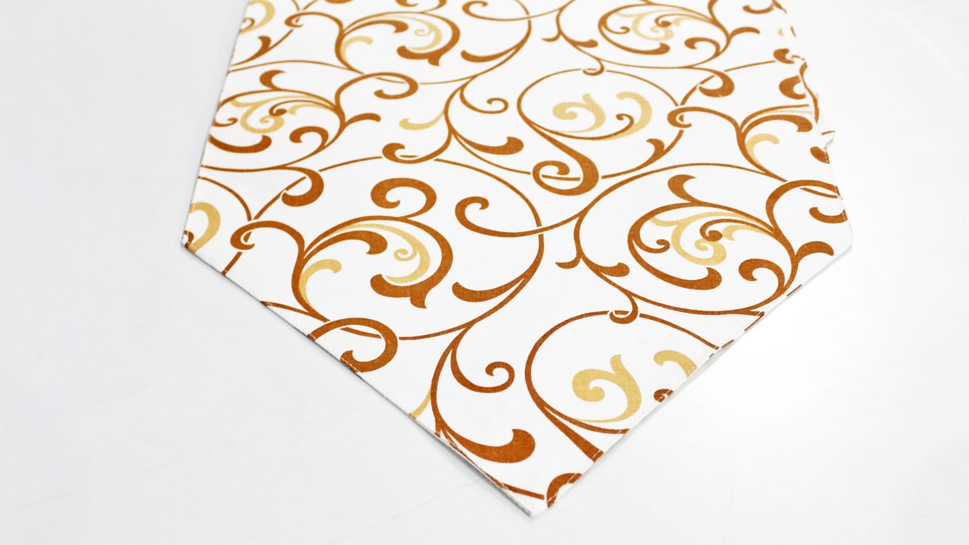 144 TC Floral Cotton Table Runner for 6 Seater Table in Mustard online
