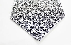 144 TC Damask Cotton Table Runner for 6 Seater Table in Black online