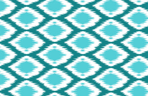 144 TC Ikat Cotton Table Runner for 6 Seater Table in Aqua online
