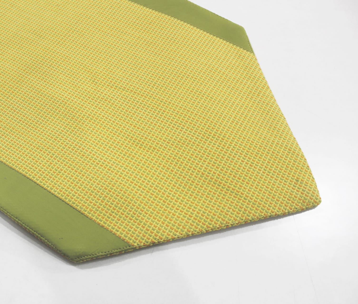 Handloom Yellow Woven Cotton Table Runner (6 Seater Table) online in India