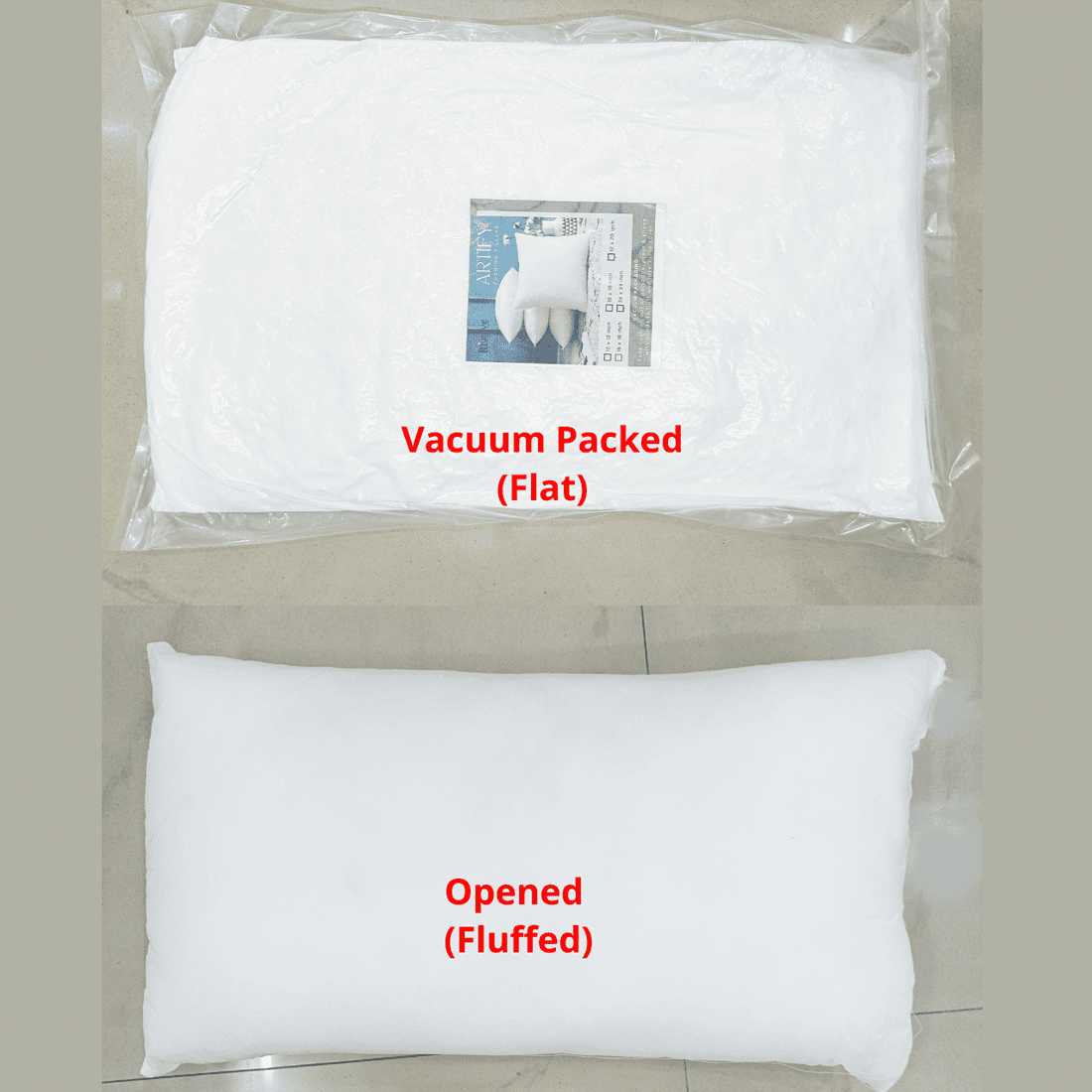 Soft White Fiber Cushion Fillers/Inserts(18*18 inches) online in India at best prices