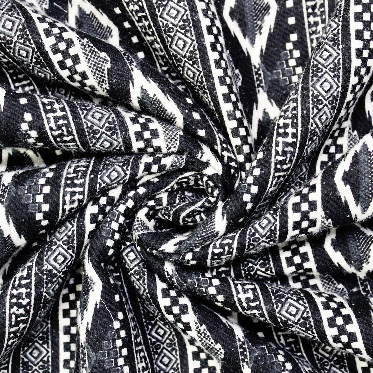 Cozy 3 layer Digital Print Cotton Flannel Blanket In Black Online At Best prices