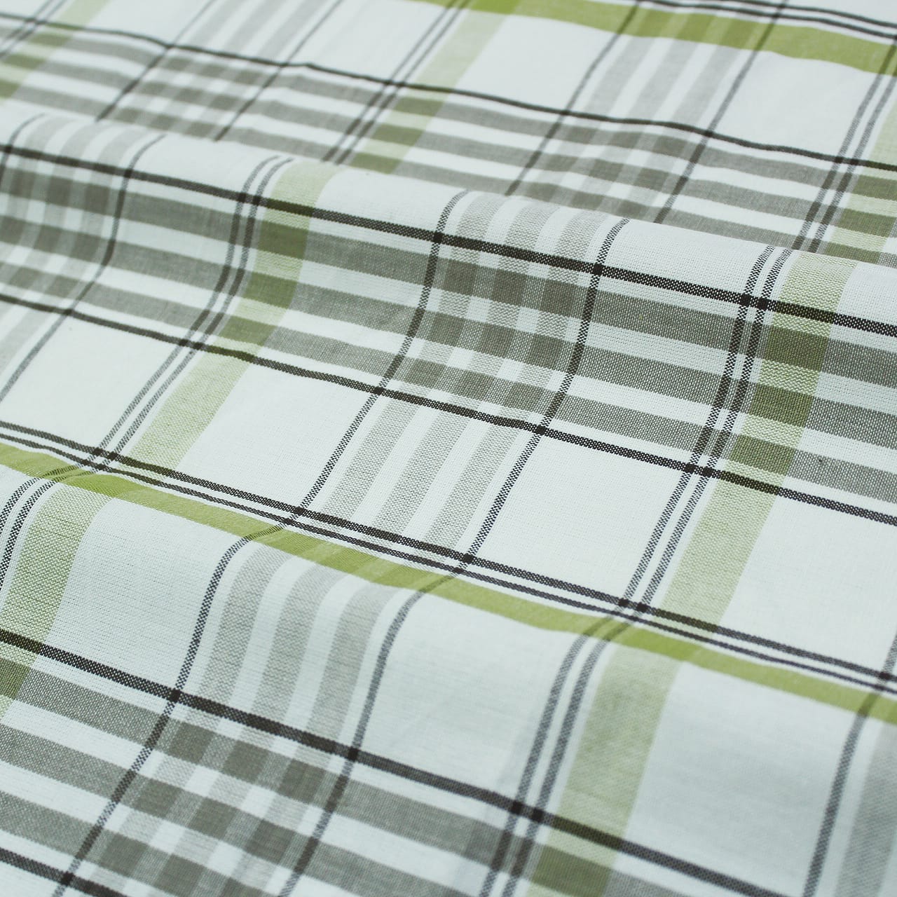 Alpha Green Woven Cotton Check Table Cover(1 Pc) online in India