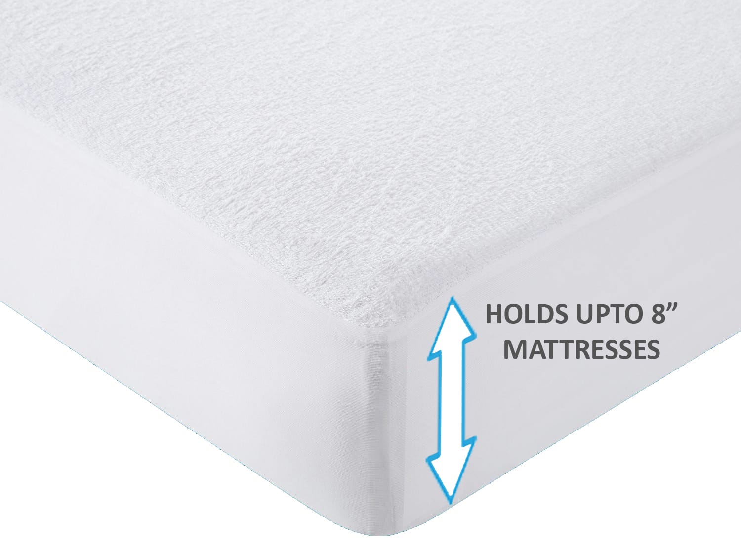 White Water Proof Terry Mattress Protector online at best prices 
