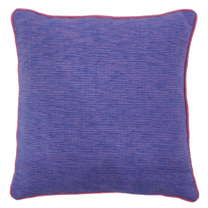 Soft Woven Corded Stripe Cotton Cushion Cover Set in Purple and Blue online (1Pc)
