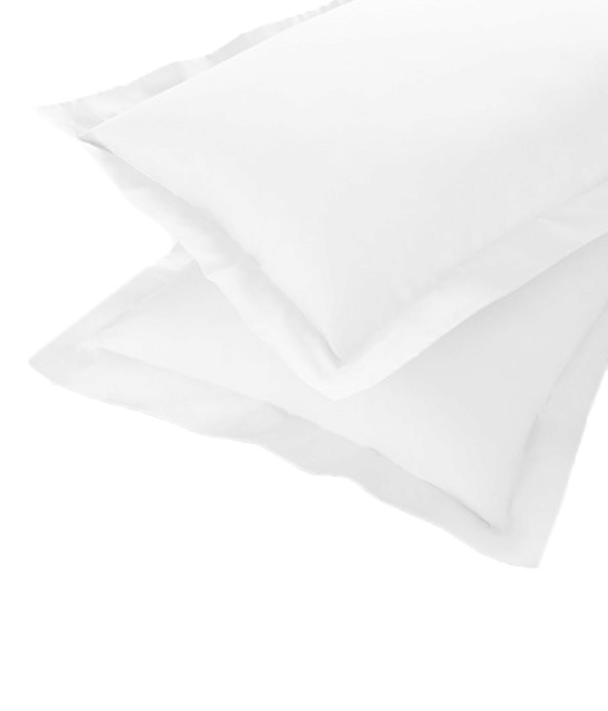 Soft 210 TC Plain Cotton Pillow Cover Set In White Online In India(2 Pcs)