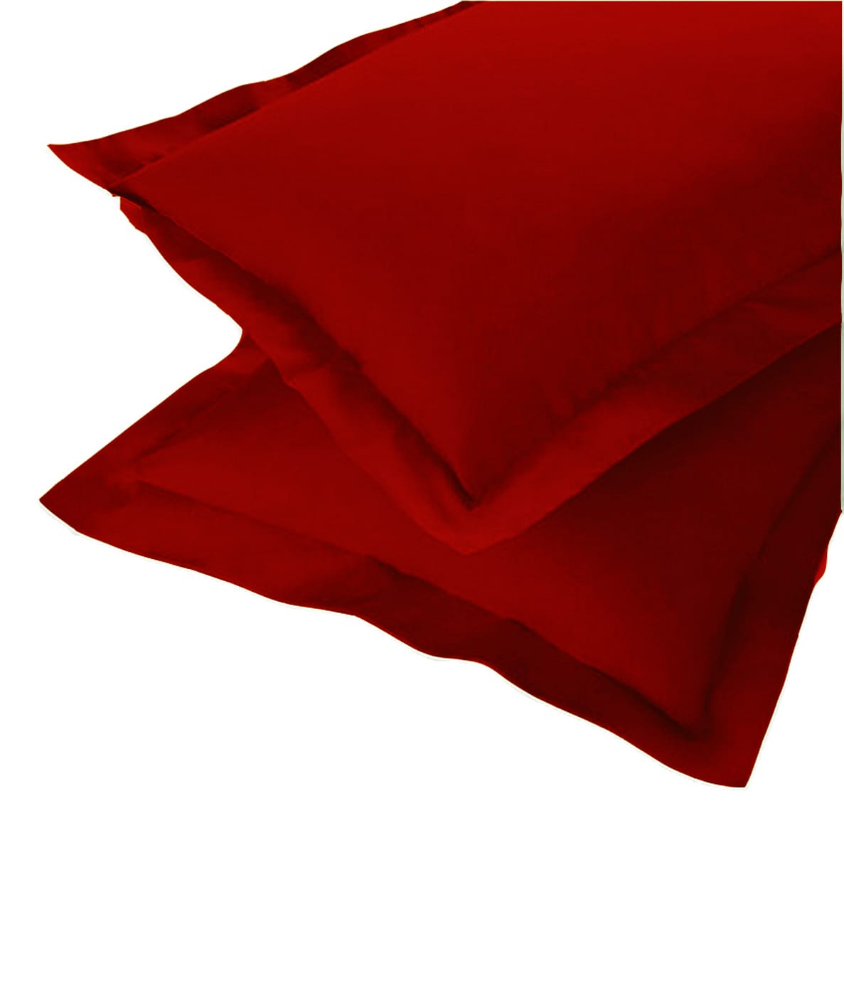 Soft 210 TC Plain Cotton Pillow Cover Set In Burgundy Online In India(2 Pcs)