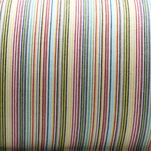 Soft Stripe Print Mercerised Woven Cotton Diwan Set(6 Pcs) online in India