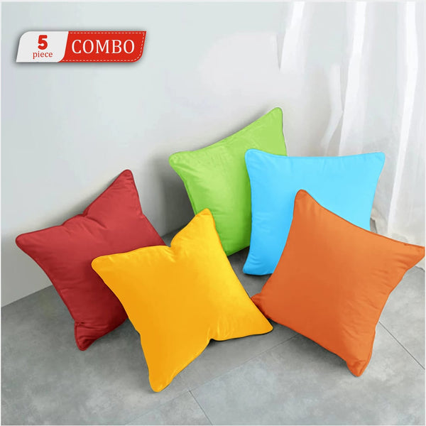 Colorful 5-piece cushion combo set